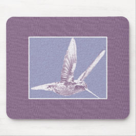 Violet Hummingbird Mousepad Musmatta