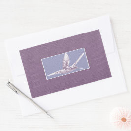 Violet Hummingbird Rektangulärt Klistermärke