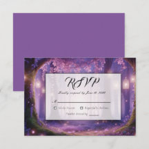 Violet i Midnight Enchanted Forest Bröllop