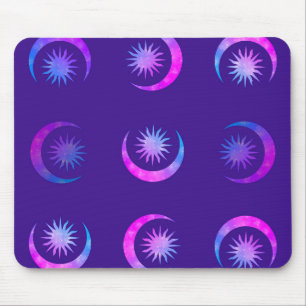 Violet Indigo Purpur Måne & Sol Zen Musmatta