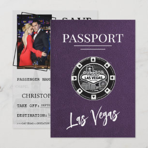 Violet Las Vegas-passet sparar datumet Spara Datumet