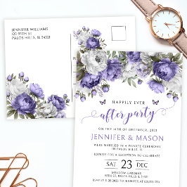 Violet lavender glatt efter party vykort