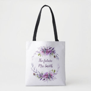 Violet Lavender Lila Blommigt Future Mrs Möhippa Tygkasse