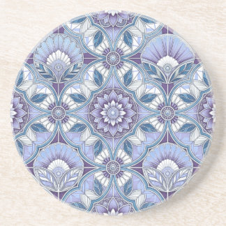 Violet, Lavender, Lilac, Blues & White Art Deco Underlägg