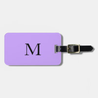 Violet Light Lila Monogram Initial Namn Gift