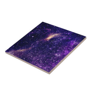 Violet lila abstrakt galaxy universum kakelplatta