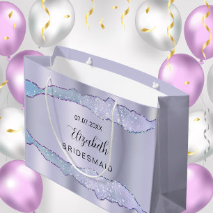 Violet lila agate bridesmaid