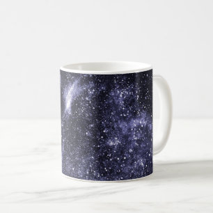 Violet lila Black abstrakt galaxy Kaffemugg