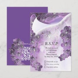 Violet Lila Blooming Flower Orchids OSA Kort