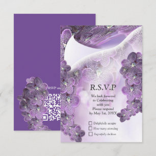 Violet Lila Blooming Flower Orchids OSA Kort