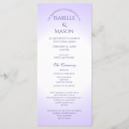 Violet Lila Bröllopsprogram Program