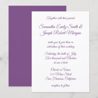 Violet Lila Calligraphy