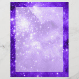 Violet Lila Celestial Stars