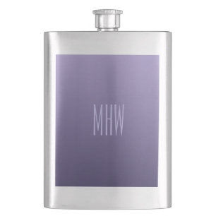 Violet Lila Gradient anpassningsbar-monogramkolv Fickplunta