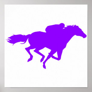 Violet Lila Horse Tävla Poster