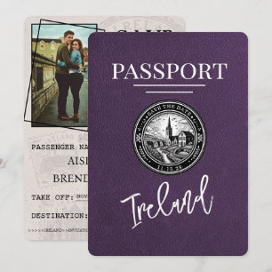 Violet Lila Ireland Passport Spara datum Datumet