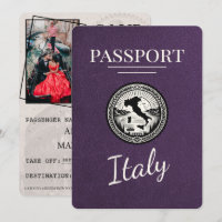 Violet Lila Italien Passport