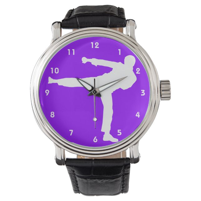 Violet Lila Martial Arts Armbandsur (Framsida)