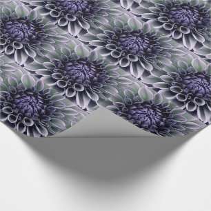 Violet Lila och Lavendar Flower Blommar Presentpapper