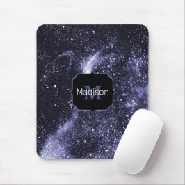 Violet lila peri Black abstrakt galaxy Monogram Musmatta