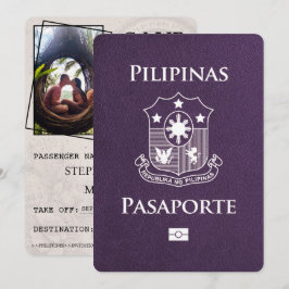 Violet Lila Philippines Passport Spara datum Datumet