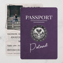Violet Lila Poland Passport Spara datum Datumet