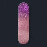 Violet Lila Rosa Triple Glitter Ombre-gradient Mini Skateboard Bräda 18,5 Cm<br><div class="desc">Den här eleganten, glamoreringen och chicen är perfekt för trendiget och snyggtens giriga flicka. Den har en faux tryckt glatt violett lila glitter in i ro rosa till rosa gradient ombre. Den är modern, söt, giftig, unik och coola. ***VIKTIG DESIGN-ANMÄRKNING: Om du vill ha en begäran från anpassad design, t.ex....</div>