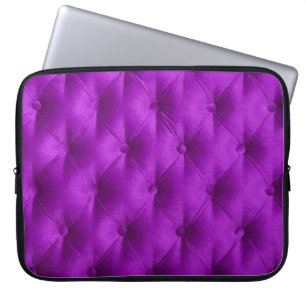 Violet lila samvet capitone textilbakgrund, laptop fodral