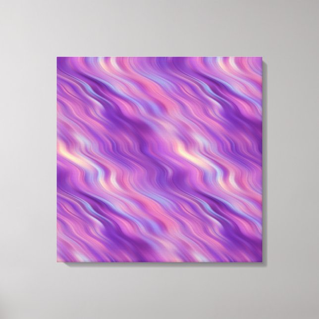 Violet Lila Vågigt Struktur Canvastryck (Framsida)