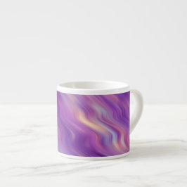 Violet Lila Vågigt Struktur Espressomugg