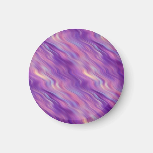 Violet Lila Vågigt Struktur Magnet (Framsidan)