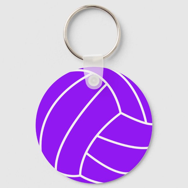 Violet Lila Volleyball Nyckelring (Framsida)