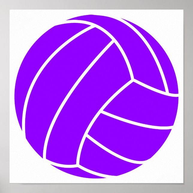 Violet Lila Volleyball Poster (Framsidan)