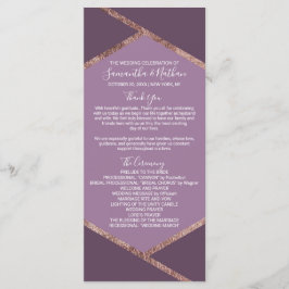 Violet Lilac Lila Ro Guld Hexagon-program Program