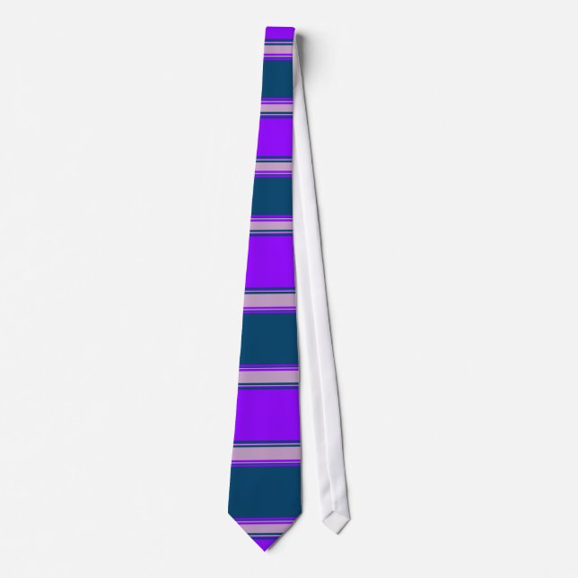 Violet Lilac och Indigo Horizontally Stripe Slips (Framsida)