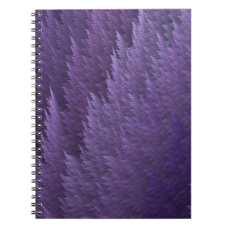 Violet Lilac Purple Tartan Feather Pattern Anteckningsbok