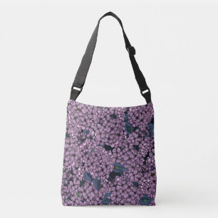Violet Lilac-trädgård Axelväska
