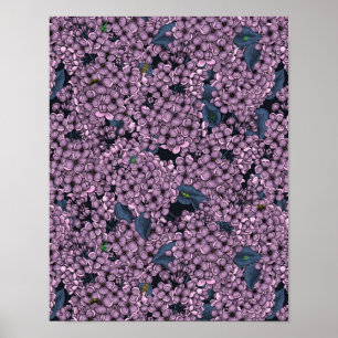 Violet Lilac-trädgård Poster