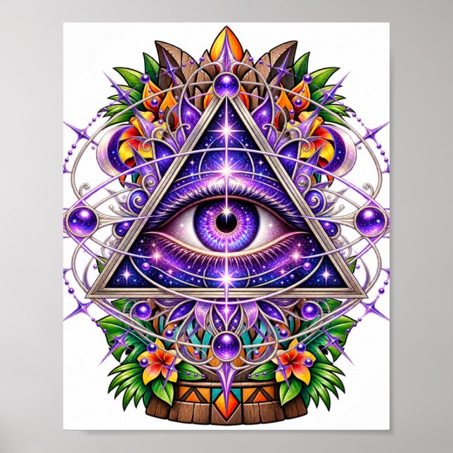 Violet Lunar Eye Affisch (Framsidan)