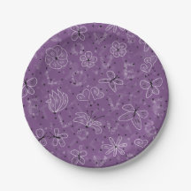 Violet Mauve Butterfly KÄRLEK - sömlös mönster.