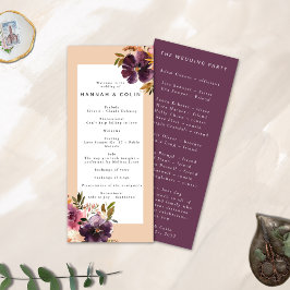 Violet Meadows Modern Fall Blommigt Program