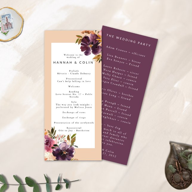 Violet Meadows Modern Fall Blommigt Program (Skapare uppladdad)