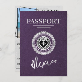 Violet Mexico Passport Spara datum Spara Datumet