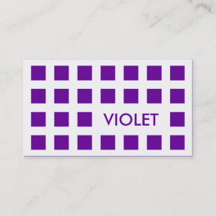 VIOLET (modets kvadrater) Visitkort