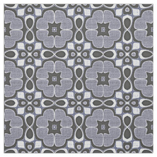 Violet Mörk blått Nouveau Deco Bali Batik Mönster Tyg