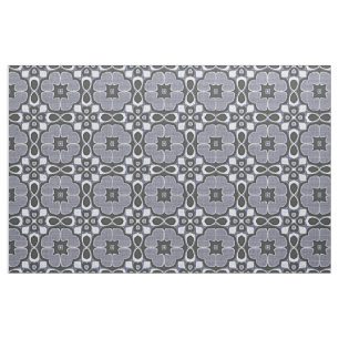 Violet Mörk blått Nouveau Deco Bali Batik Mönster Tyg