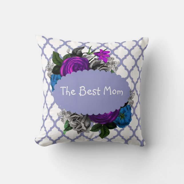 Violet Mothers Day Pillow Kudde (Framsida)