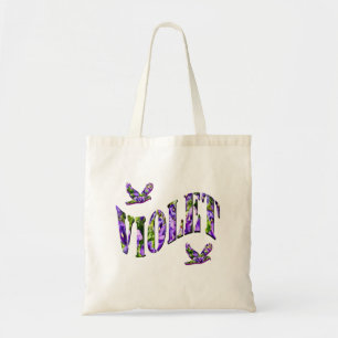 Violet, Namn med Lila Pansies, Tygkasse
