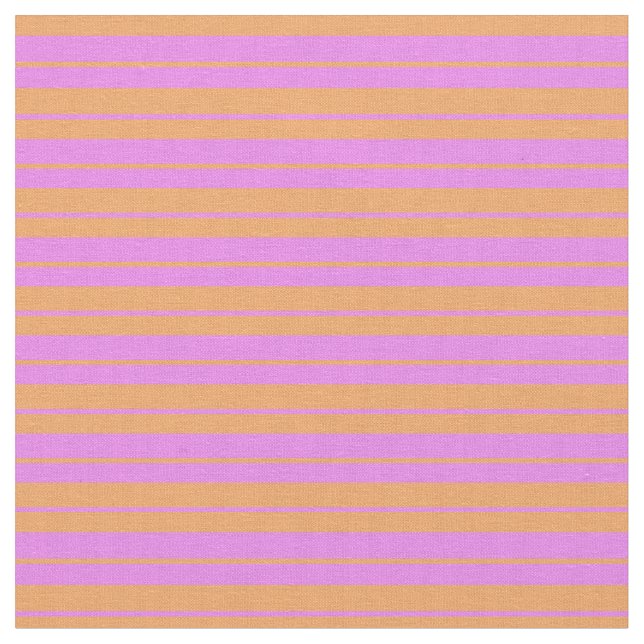 Violet och Brun Färgad stripe/Linat Mönster Tyg (Närbild)