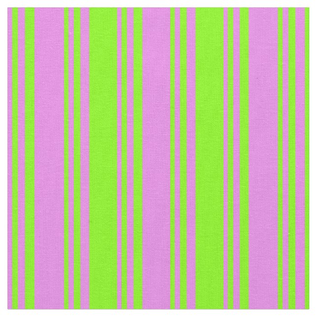 Violet och Chartreuse Rand/Linjer Mönster Tyg (Närbild)